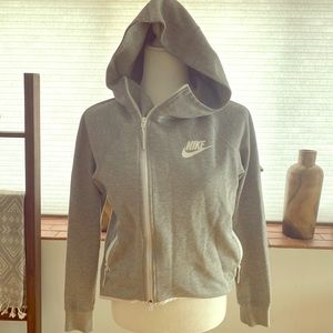 Nike gray dry fit hoodie
